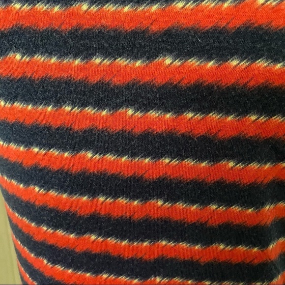 KENZO sz S Jungle Red White 2 Color Tie Tee Top - Picture 7 of 10